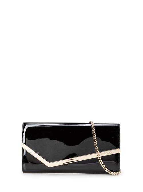 Pochette Emmie JIMMY CHOO | EMMIE PATBLACK/LIGHT GOLD